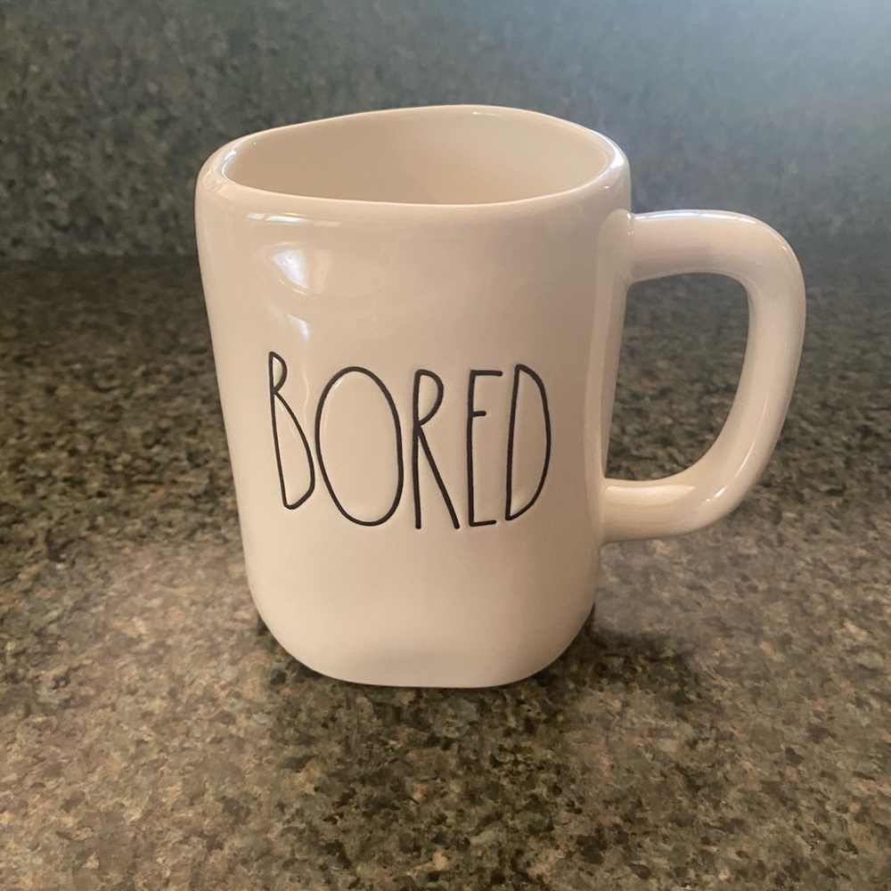 Rae Dunn Bored Mug